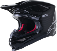 ALPINESTARS SUPERTECH S-M10 SOLID HELMET BLACK GLOSSY/CARBON